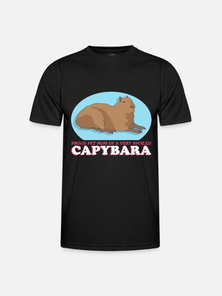 Capybara Mom Capybaras Gift - Men's Functional T-Shirt - black