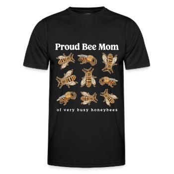 Beekeeper Beekeeper Beekeeper Beekeeping Gift - Men's Functional T-Shirt - black - Front - AI Model Male 178 dark (178cm)