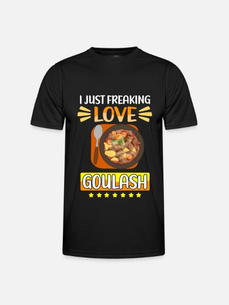 Gulasch ungersk gulaschgåva - Funktions-T-shirt herr - svart