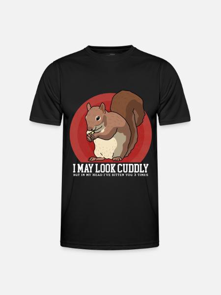 Cute Squirrel Squirrel Gift - Men's Functional T-Shirt - black