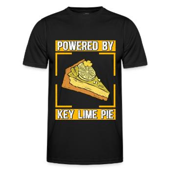 Gâteau au citron vert Gâteau au citron Cadeau - T-shirt sport Homme - noir - Devant - AI Model Male 178 dark (178cm)