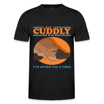 Platypus Platypus Platypus Platypus Gift - Men's Functional T-Shirt - black - Front - AI Model Male 178 dark (178cm)