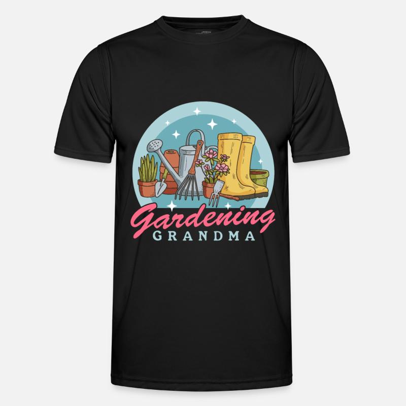Garten Hobbygärtner Gartenarbeit Oma Geschenk - Männer Funktions-T-Shirt - Schwarz