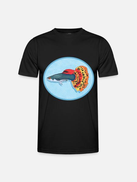 Aquarium Guppies Aquarist Aquaristics Gift - Men's Functional T-Shirt - black
