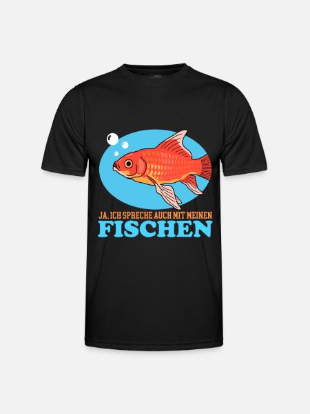 Aquarianer Aquarium Aquaristik Zierfisch Geschenk - Männer Funktions-T-Shirt - Schwarz