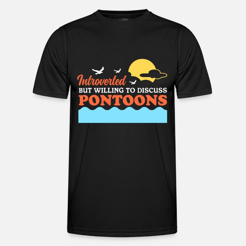 Pontoon Pontoon Boat Captain Gift - Men's Functional T-Shirt - black