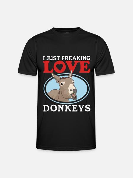 Donkey donkey owner donkey lover donkey gift - Men's Functional T-Shirt - black