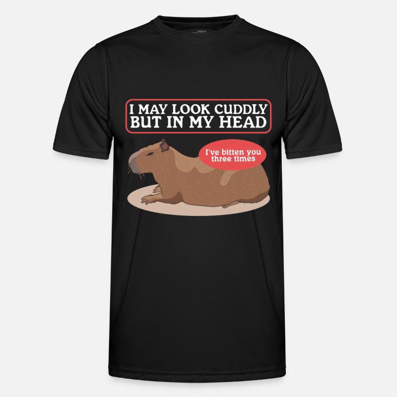 Capybara Capybara Capybaras Gift - Men's Functional T-Shirt - black