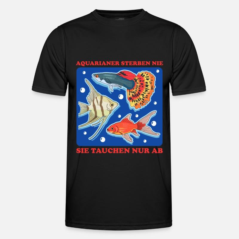 Aquarium Aquarianer Aquaristik Zierfisch Geschenk Männer Funktions-T-Shirt
