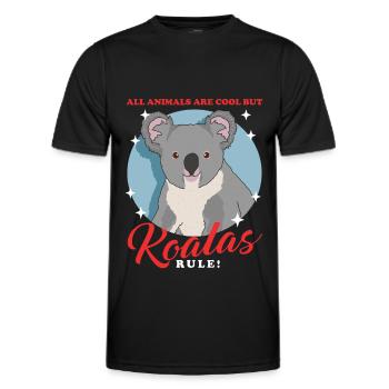 Koala Koalas Koala Ours Koala Cadeau Koala Ours Koala - T-shirt sport Homme - noir - Devant - AI Model Male 178 dark (178cm)