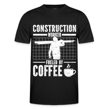 Handwerker - Männer Funktions-T-Shirt - Schwarz - Vorne - AI Model Male 178 dark (178cm)