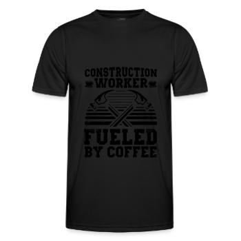 Handwerker - Männer Funktions-T-Shirt - Schwarz - Vorne - AI Model Male 178 dark (178cm)
