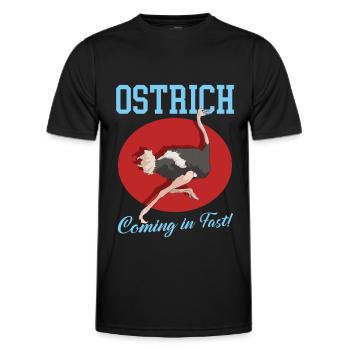Autruche Oiseau Autruche Autruche Autruche Cadeau - T-shirt sport Homme - noir - Devant - AI Model Male 178 dark (178cm)