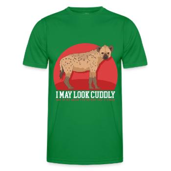 Hyena Spotted Hyena Hyena Gift - Men's Functional T-Shirt - kelly green - Front - AI Model Male 178 dark (178cm)