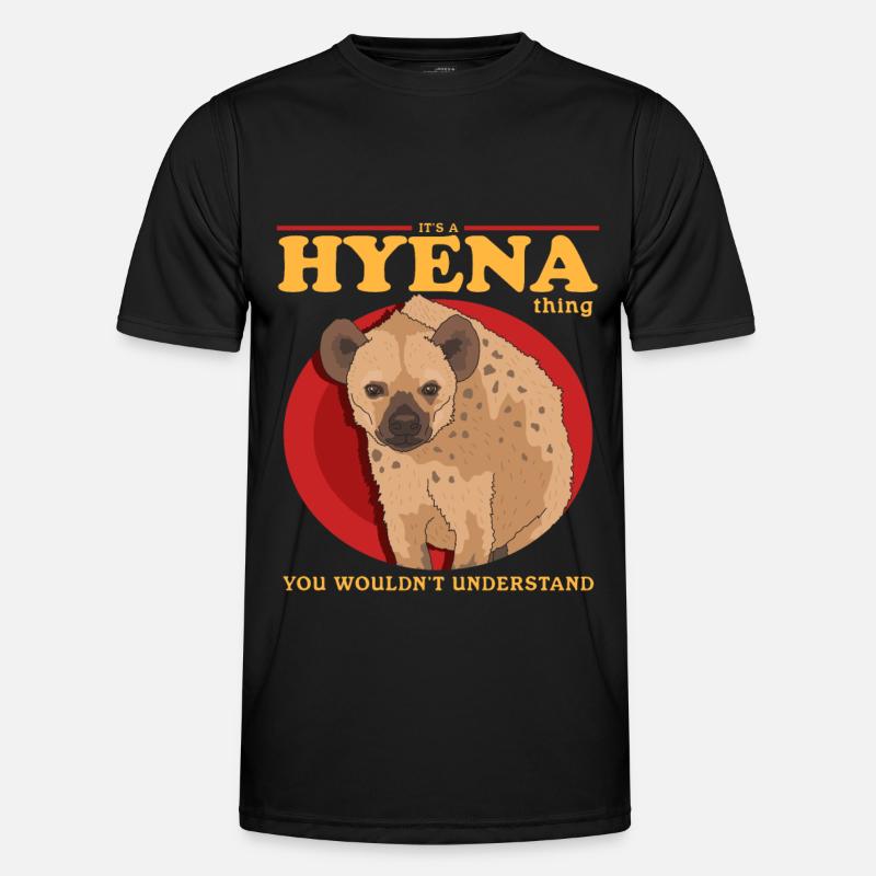 Hyäne Hyänen Tüpfelhyäne Geschenk Männer Funktions-T-Shirt