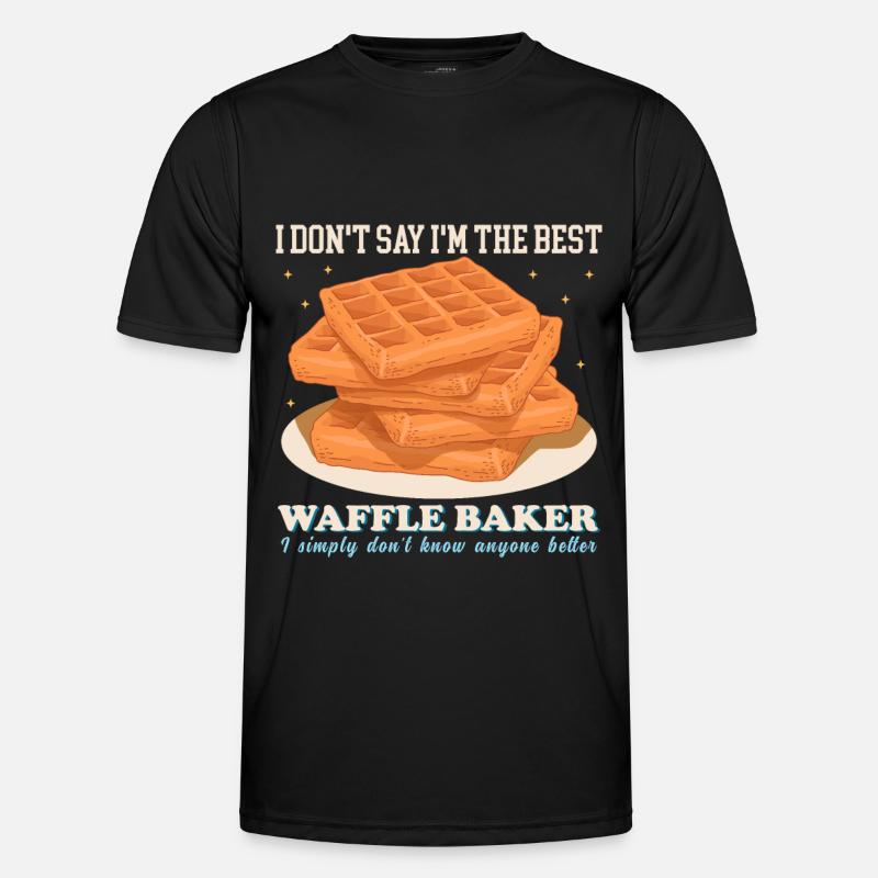 Waffles Waffle Waffle Lover Gift - Men's Functional T-Shirt - black