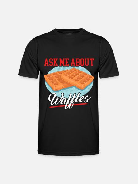 Waffle Waffle Lover Waffles Gift - Men's Functional T-Shirt - black