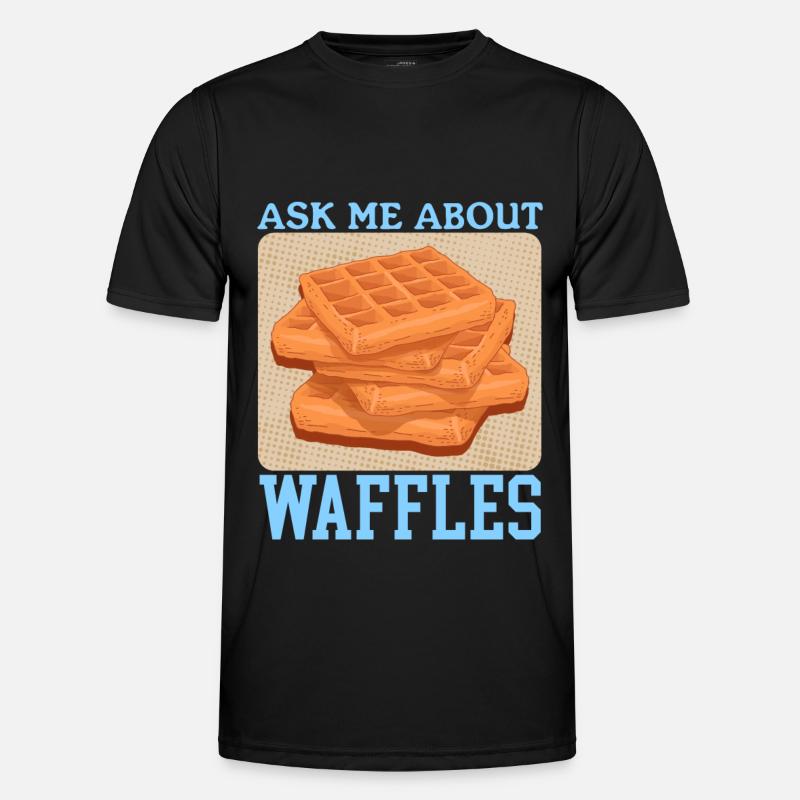 Waffles Waffle Lover Waffle Gift - Men's Functional T-Shirt - black