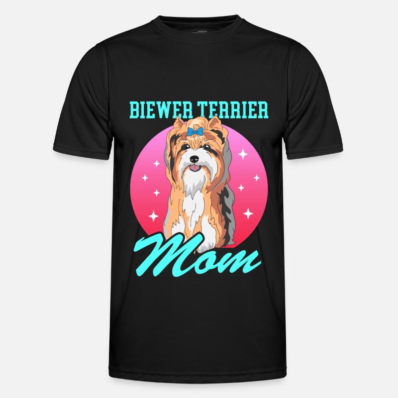 Biewer Terrier Mom Hundebesitzer Geschenk Männer Funktions-T-Shirt