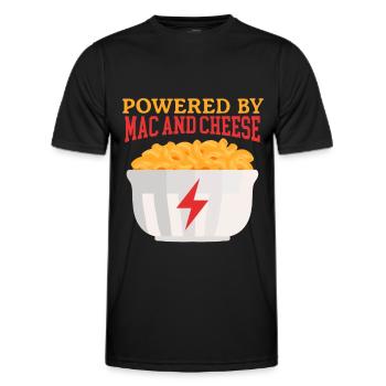Macaroni with Cheese Mac and Cheese Gift - Men's Functional T-Shirt - black - Front - AI Model Male 178 dark (178cm)