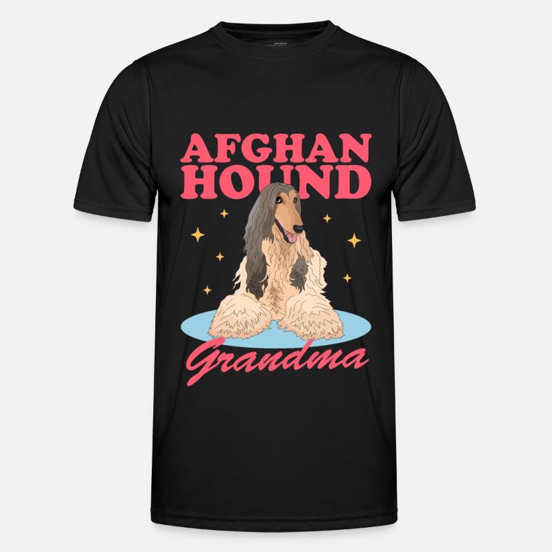 Cadeau de propriétaire de chien de grand-mère de lévrier afghan T-shirt sport Homme