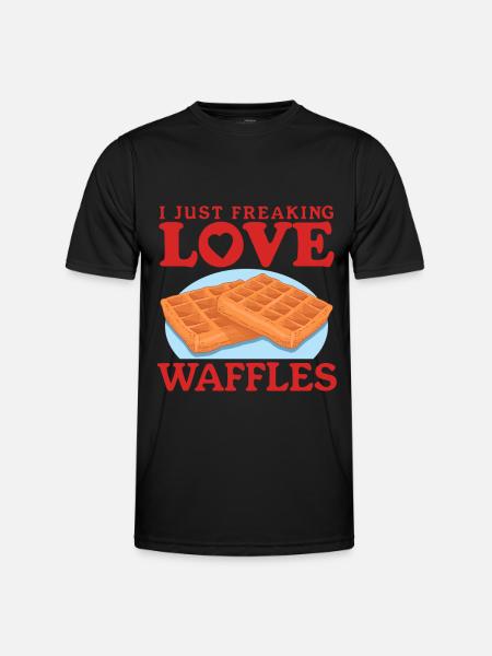 Waffles Waffle Lover Waffle Gift - Men's Functional T-Shirt - black