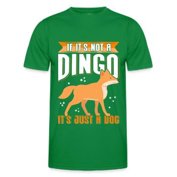 Dingo Hunde Australische Dingos Geschenk - Männer Funktions-T-Shirt - Kelly Green - Vorne - AI Model Male 178 dark (178cm)