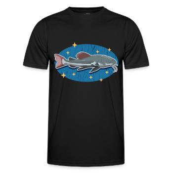 Catfish Fish Catfish Fishing Catfish Gift - Men's Functional T-Shirt - black - Front - AI Model Male 178 dark (178cm)