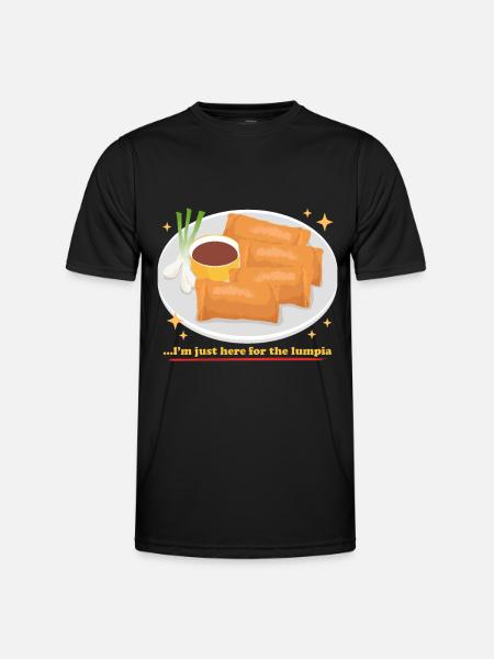 Lumpia Loempia Spring Roll Gift - Men's Functional T-Shirt - black