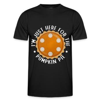Pumpkin Pie Pumpkin Pie Gift - Men's Functional T-Shirt - black - Front - AI Model Male 178 dark (178cm)