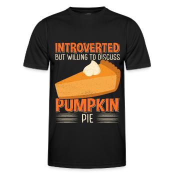 Pumpkin Pie Pumpkin Pie Gift - Men's Functional T-Shirt - black - Front - AI Model Male 178 dark (178cm)