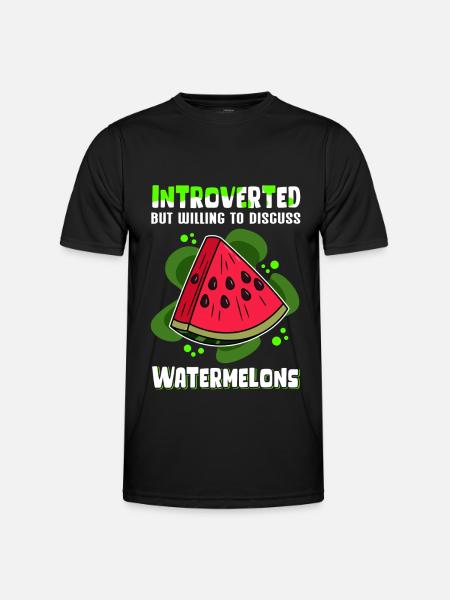 Watermelon Angurie Arbuse Pastry Gift - Men's Functional T-Shirt - black