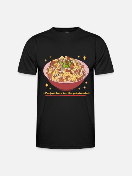 Potato salad with vinegar gift - Men's Functional T-Shirt - black