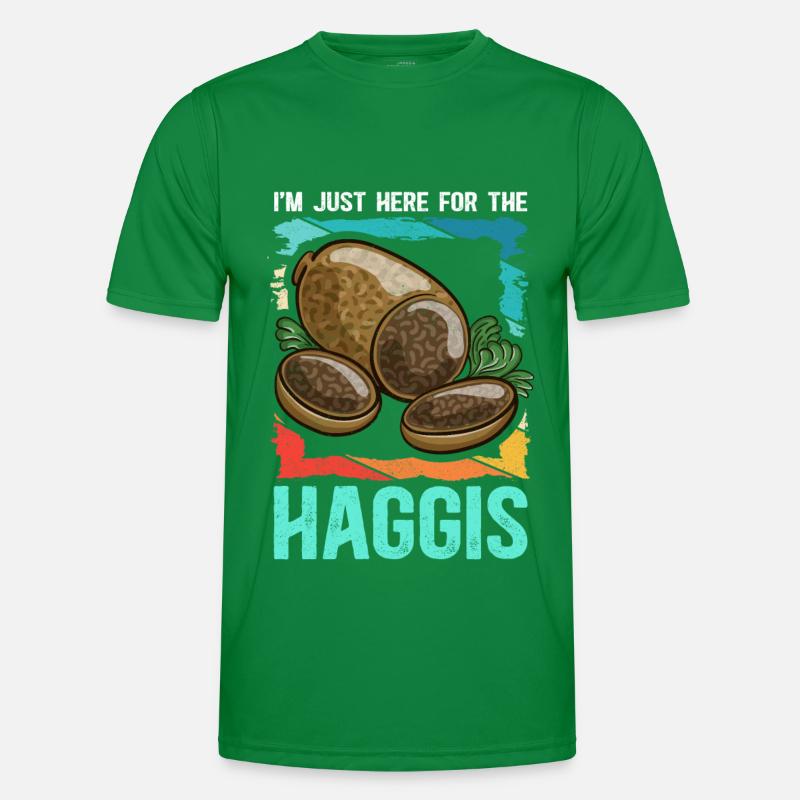 Haggis Eat Scottish Dish Gift Men's Functional T-Shirt
