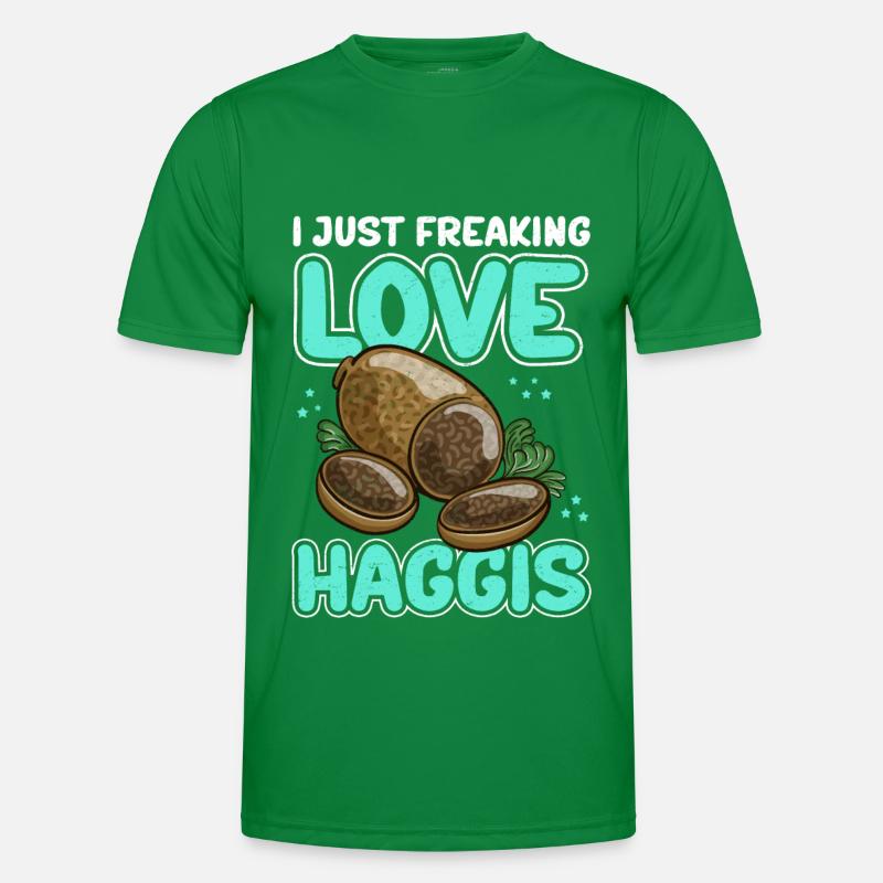 Haggis schottisches Gericht Geschenk Männer Funktions-T-Shirt