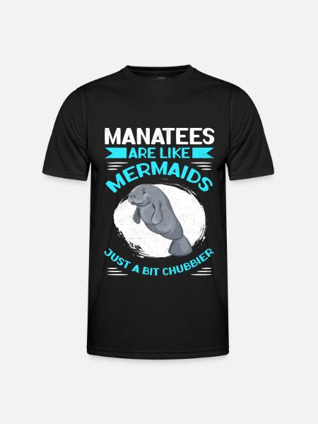 Manatee Manatee Manatee Manatees Gift - Men's Functional T-Shirt - black