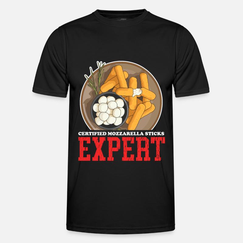 Bâtonnets de mozzarella fromage amateur de fromage cadeau T-shirt sport Homme