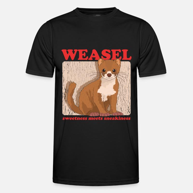 Weasel Mouse Weasel Cute Dwarf Weasel Gift Men's Functional T-Shirt
