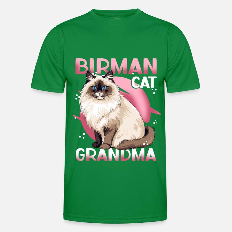 Birma Katzen Oma Birmakatze Birmchen Geschenk Männer Funktions-T-Shirt