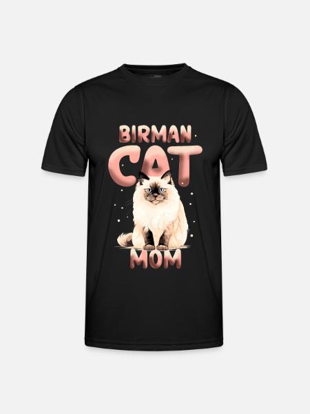 Birma Katzen Mom Birmakatze Birmchen Geschenk - Männer Funktions-T-Shirt - Schwarz
