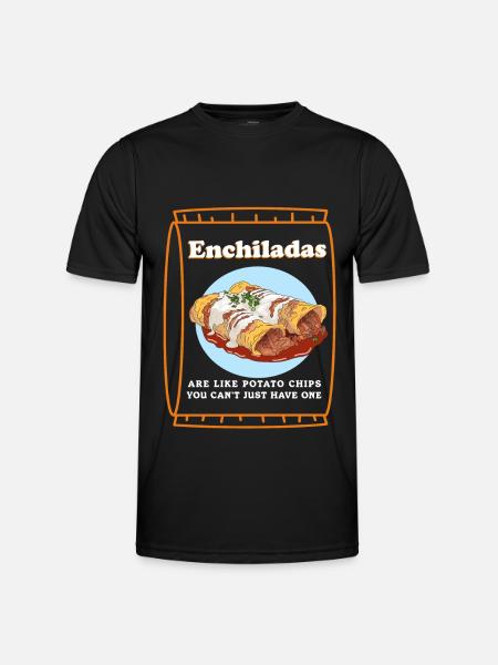 Enchiladas Lover Enchilada Gift - Men's Functional T-Shirt - black