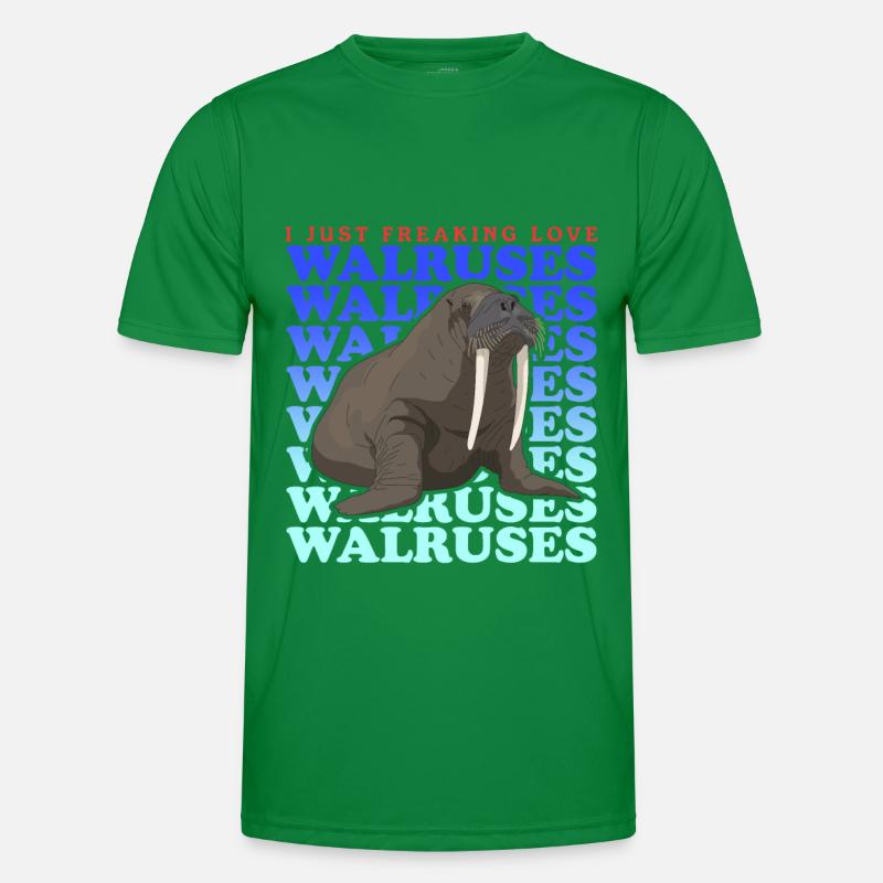 Walross Walrosse Walrus Walroß Geschenk Männer Funktions-T-Shirt