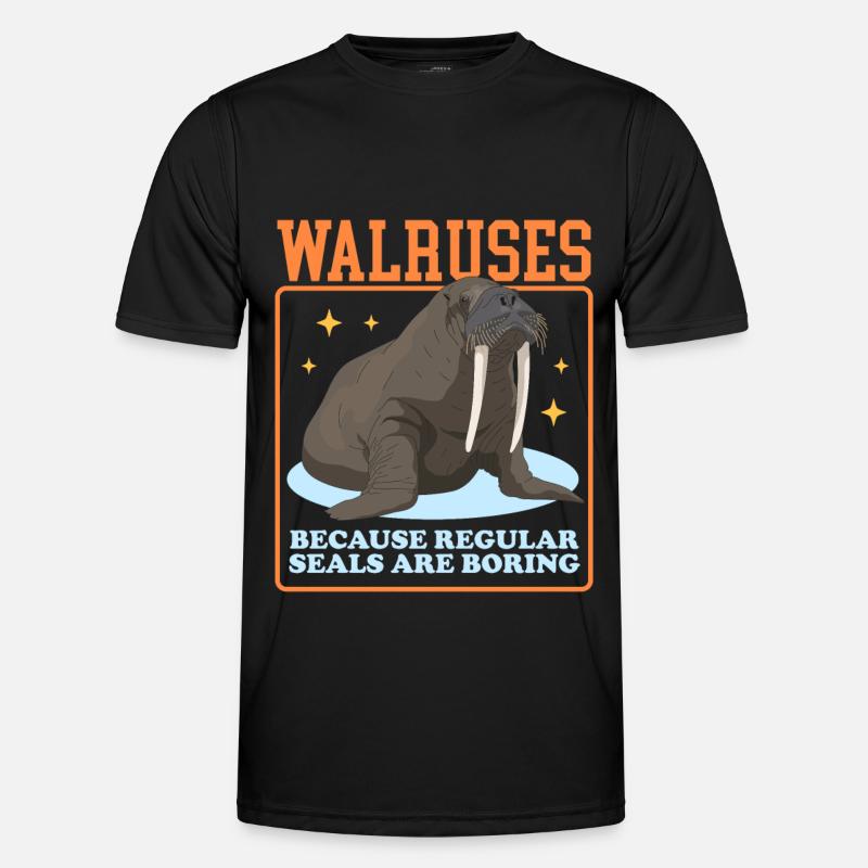 Walrus Walrus | Walrus Walrus Gift - Men's Functional T-Shirt - black