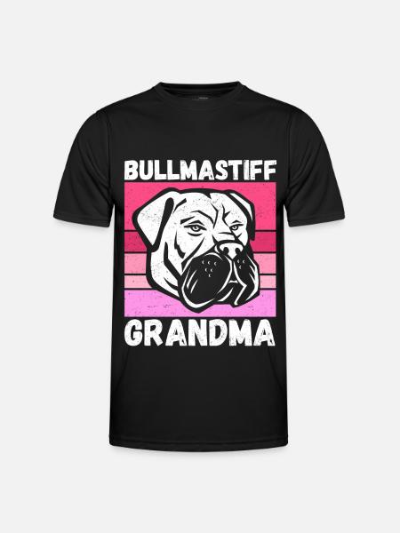 Bullmastiff Granny Dog Owner Gift - Men's Functional T-Shirt - black