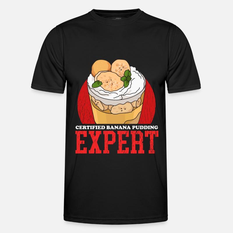 Bananenpudding | Bananen Pudding Geschenk - Männer Funktions-T-Shirt - Schwarz