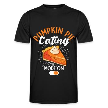 Pumpkin Pie Pumpkin Pie Gift - Men's Functional T-Shirt - black - Front - AI Model Male 178 dark (178cm)