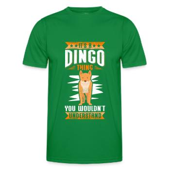 Dingo Australische Dingos Hund Geschenk - Männer Funktions-T-Shirt - Kelly Green - Vorne - AI Model Male 178 dark (178cm)