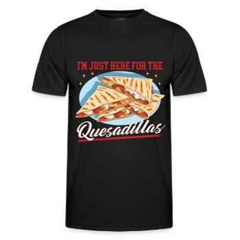 Quesadilla Mexican Quesadillas Gift - Men's Functional T-Shirt - black - Front - AI Model Male 178 dark (178cm)