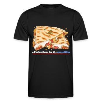 Quesadillas Mexican Quesadilla Gift - Men's Functional T-Shirt - black - Front - AI Model Male 178 dark (178cm)