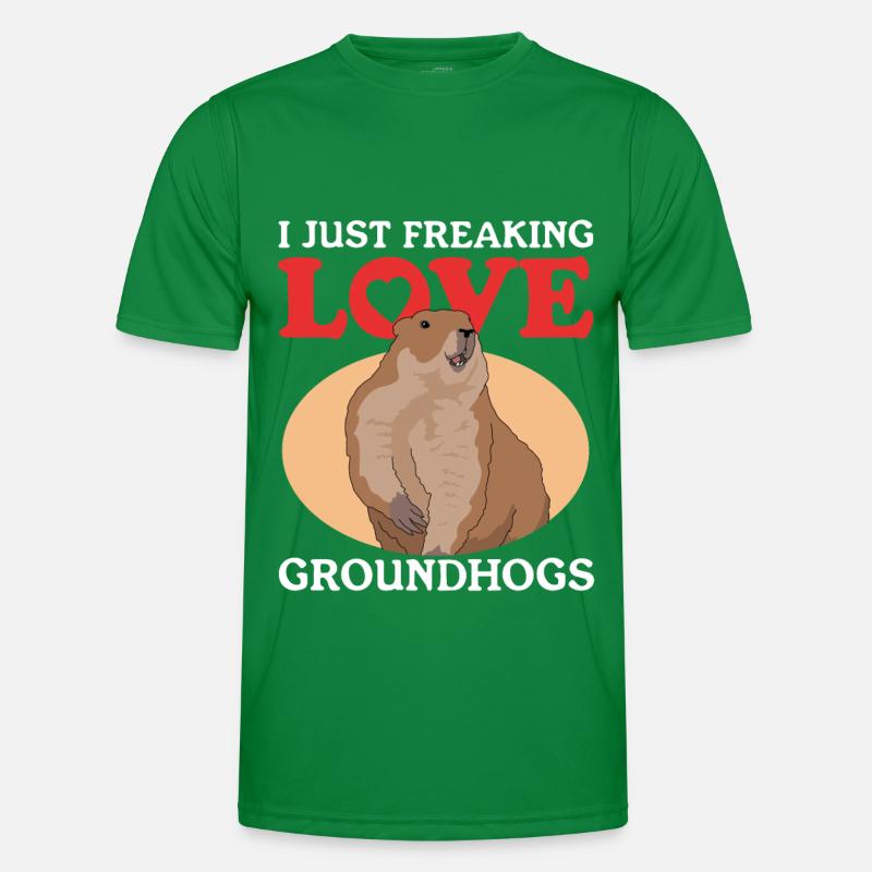 Murmeltiere Mankai Groundhog Munggen Geschenk Männer Funktions-T-Shirt